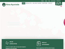 Tablet Screenshot of kevaayurveda.com